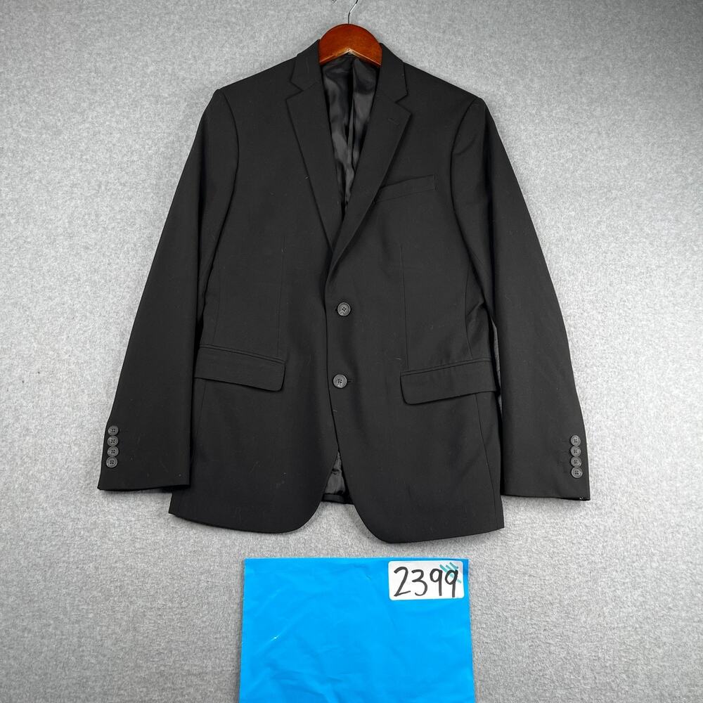 J. Ferrar Suit Jacket Super Slim Black 38R 2 Button